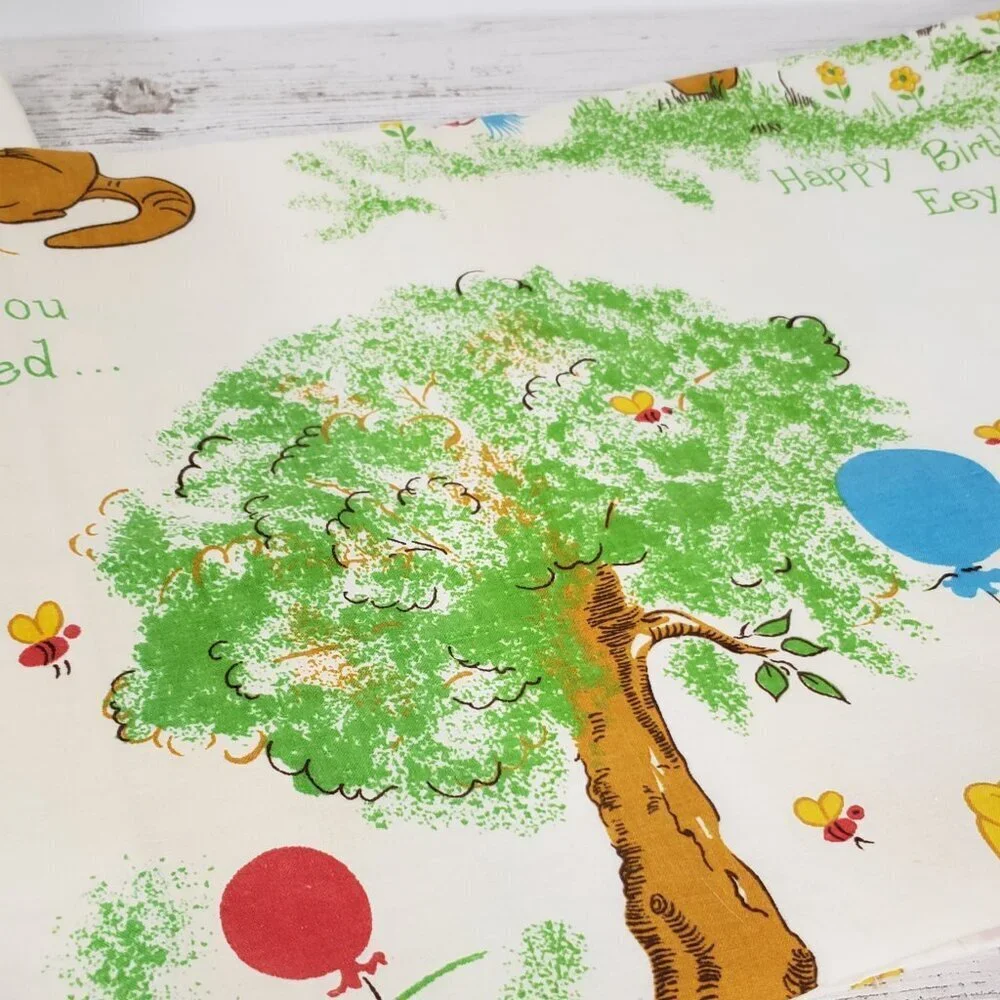 Vintage Disney Winnie the Pooh Curtain Panels